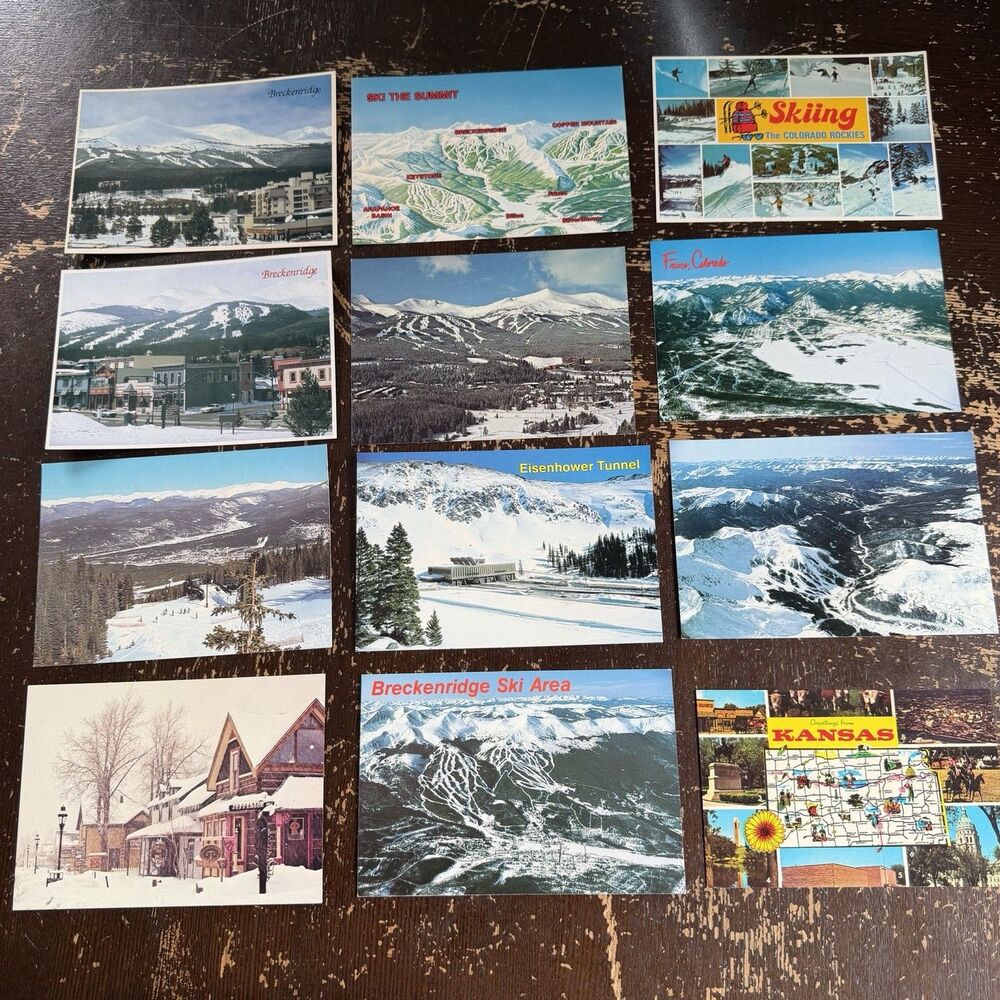 100 Vintage Postcards All Shown In Photos Las Vegas Lake Tahoe Breckenridge - Picture 5 of 10
